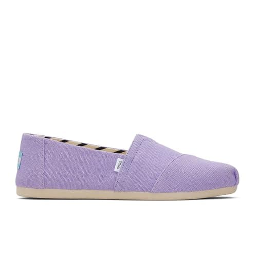 Image of TOMS Women's Alpargata Espadrille Loafer Flat, Vintage Purple Heritage Canvas, 3 UK