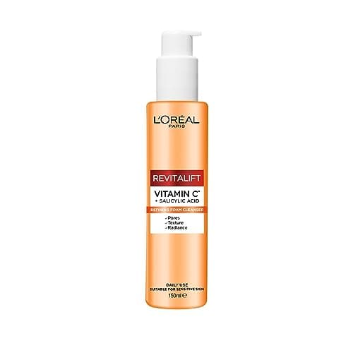 Image of L’Oréal Paris Revitalift Clinical, Vitamin C + Salicylic Acid Foaming Cleanser, 150ml