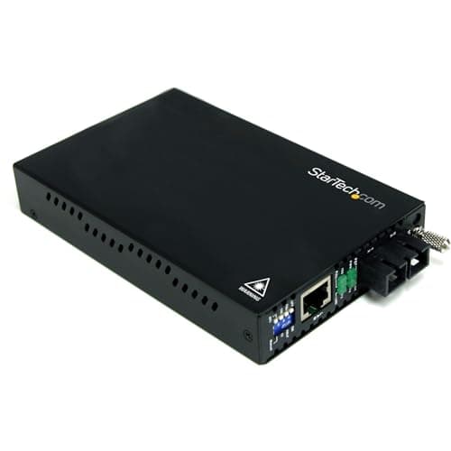 Image of StarTech.com 10/100 Mbps Multi Mode Fiber Media Converter SC - Up to 1.2 miles/2km (ET90110SC2)