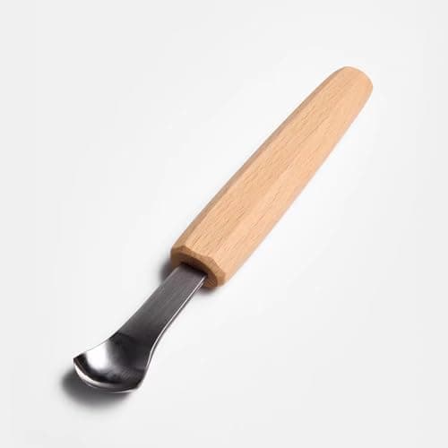 Image of Wood Carving Gouge, High Carbon Steel Curved Blade Spoon Carving Tool