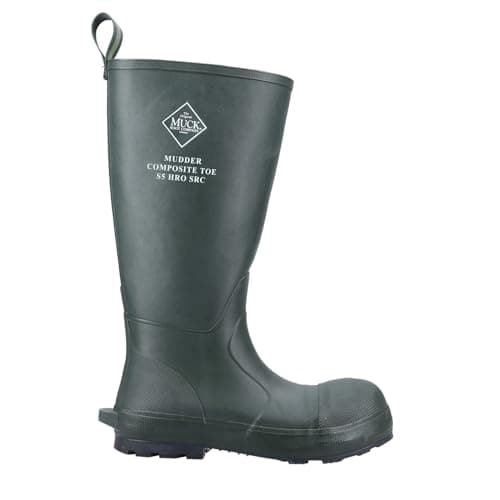 Image of Muck Boots Men's Mudder Tall Safety Waterproof Safety Wellingtons, Moss, 12