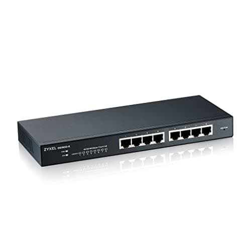 Image of Zyxel 8-Port Gigabit Switch | Smart Managed | Desktop/Wallmount | Fanless | VLAN, IGMP, QoS | Network Ethernet Hub [GS1900-8]