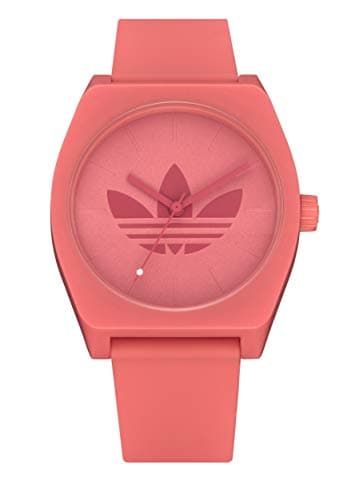Image of adidas Originals Watches Process_SP1 Silicone Strap, 20mm Width (34mm) - Trefoil/Still Orange