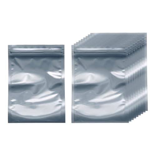 Image of sourcing map 30pcs Antistatic Bags 3.9" x 5.9" (10x15cm) Double-Layer Anti Static Resealable ESD Shielding Bag for GPU Hard Drive HDD SSD LED Lights Electronic Device