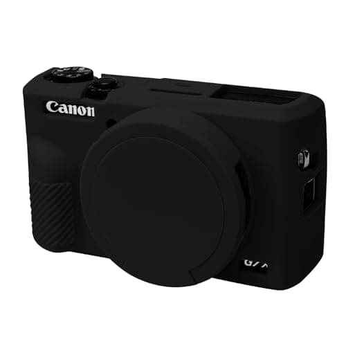 Image of Camera Case for Canon G7 X Mark III, G7X3 Camera Cover Soft Silicone Protective Case Body Skin Sleeve with Removable Lens Cover for Canon Powershot G7X Mark III DSLR Camera