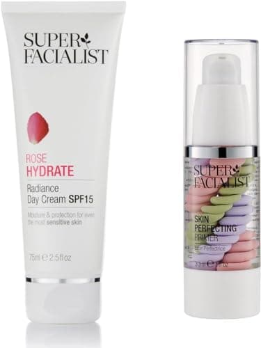 Image of Super Facialist Rose Hydrate SP15 Day Cream, 75ml and Skin Perfecting Primer,30ml