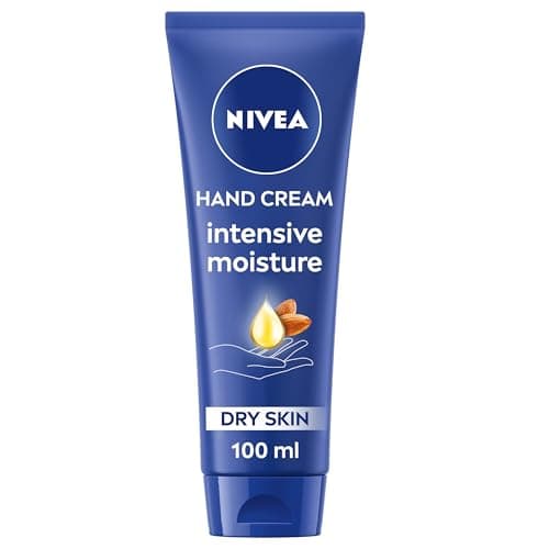 Image of NIVEA Intensive Moisture Hand Cream (100ml), Nourishing Hand Cream with Almond Oil and Shea Butter, Daily Intensive Moisturising Hand Lotion for Dry Hands