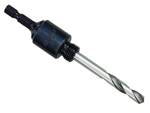 Image of Starrett A4 Hole Saws Arbor - 14-30mm Hex Shank Arbor Screw Thread with 6.35mm High-Speed Steel Pilot Drill - Quick Change Mandrel