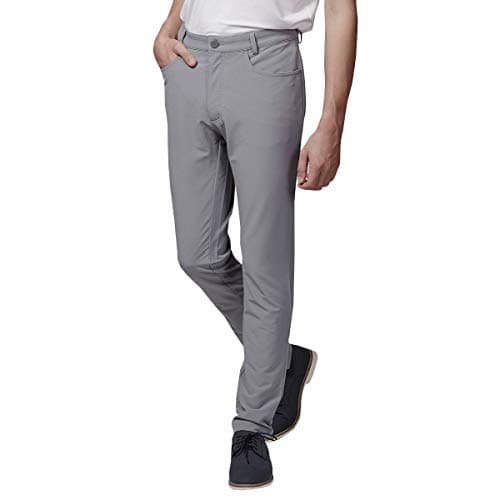 Image of Calvin Klein Mens Genius 4-Way Stretch Trousers - Silver - 32L