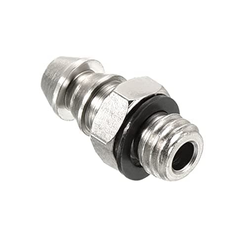 Image of PATIKIL Hose Barb Fitting Straight 5mm Barbed M5x0.8 Male Thread Electroplated Copper Mini Pipe Connector, Silver