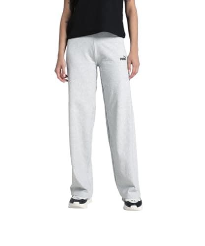 Image of PUMA Womens ESS Small No. 1 Logo High-Waist Straight Leggings Grey Size M