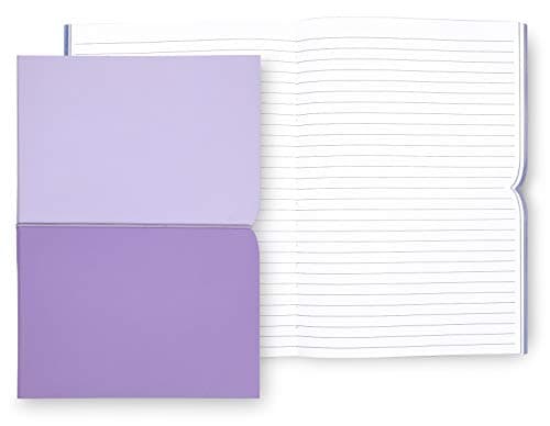 Image of Kate Spade New York Vegan Leather Plunge Notebook with 168 Lined Pages, Lilac