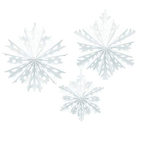 Image of Amscan 290956 Fan Dec Kit Paper Snowflake