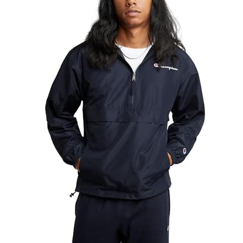 Image of Champion Men's Packable Jacket, Navy (Blue), Large