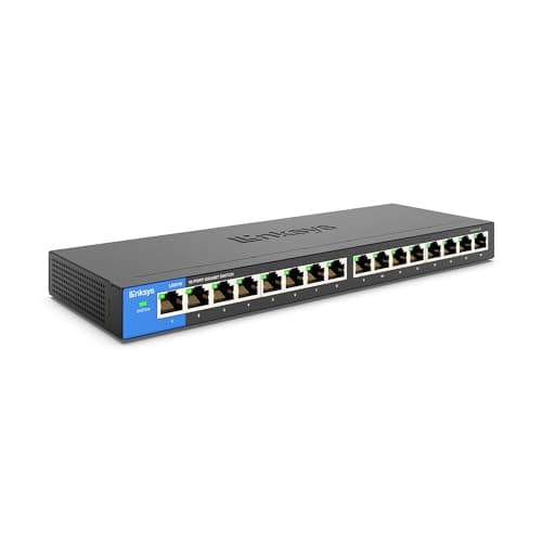 Image of Linksys LGS116 Business 16 Port Desktop Gigabit Unmanaged Network Switch