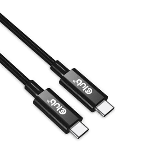 Image of CLUB3D USB4 Gen3x2 Type-C Bi-Directional Cable 8K60Hz or 4K120Hz, Data 40Gbps, PD 240W(48V/5A) EPR M/M 3m / 9.84ft
