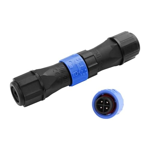 Image of PNGKNYOCN IP67 M16 Waterproof Connector,M16 4Pin Outdoor Waterproof Electrical Junction Box Wire Cable Connector for 4.5-7.5mm Wire Range (M16 4pin)