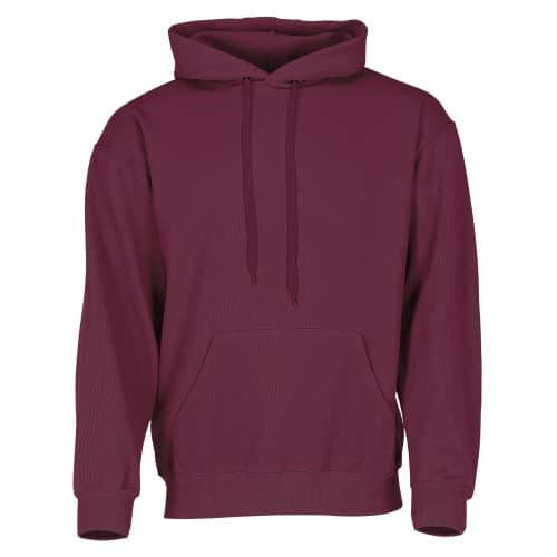Image of Fruit of the Loom 62-208-0 Men's Classic Hooded Sweatshirt, Burgundy,XX-Large