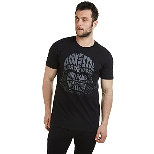Image of Star Wars Men's Vader Text - Mens - T-Shirt - Black T - Shirts, Black (Black), XX-Large