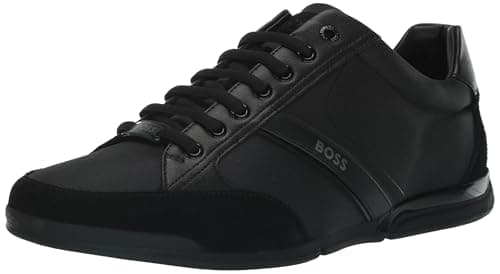 Image of BOSS Hugo Men's Saturn Profile Low Top Sneaker, Black, 10 UK
