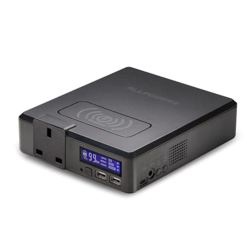 Image of ALLPOWERS S200 Portable Power Station, 154Wh Portable Power Source, 230V/ 200W/ 41600mAh Backup Battery with Wireless Charge, Solar Generator Power Bank for Notebook Outdoor Camping Travel Emergency