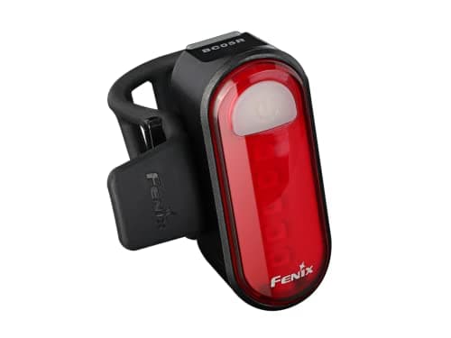 Image of Fenix BC05R v2.0, Rechargeable Rear Bike Light | 15 Lumens | 50m | 120 Hrs Max | Constant and Flash Modes | USB-C Charging | Body Clip for Running, Hiking and Walking use | 180° Wide-Angle | IP66