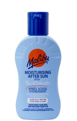 Image of Malibu Sun After Sun Tan Extending Lotion, Moisturising After Sun Care to Prolong Natural Tan, Hydrating Body After Sun Lotion, Original, 100ml
