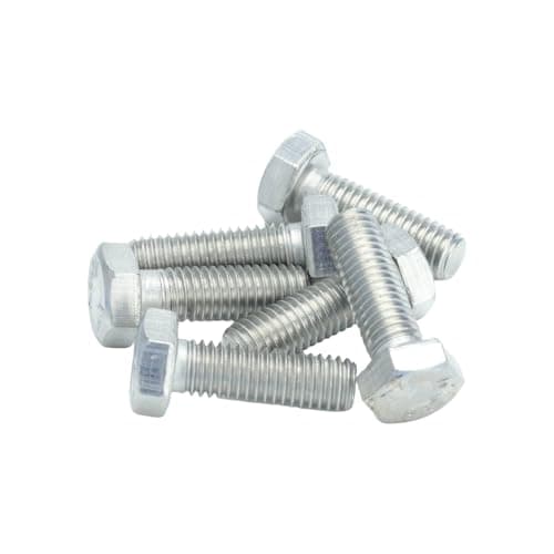Image of M8 (8mm x 25mm) Hex Set Screw (Fully Threaded Bolt) - A2 Grade Stainless Steel (pack of 10)