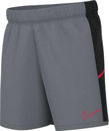 Image of Nike Academy Dri-Fit HJ3718-066 Football Shorts (18 cm Older Kids), Cool Grey/Black/Bright Crimson, XL