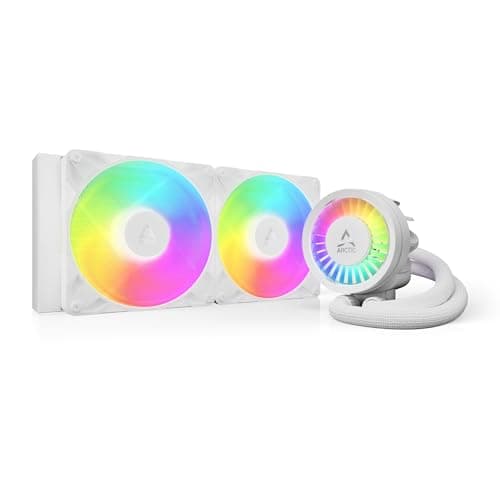 Image of ARCTIC Liquid Freezer III Pro 280 A-RGB (White) - AIO CPU Cooler, 2 x 140 mm Water Cooling, 38 mm Radiator, PWM Pump, VRM Fan, AMD AM5/AM4, Intel LGA1851/1700 Contact Frame - White