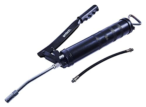 Image of Amtech 500 cc Lever Grease Gun with Solid 150 mm & Flexible 300 mm Hoses, High-Pressure Output & Bleed Valve for Automotive & Machinery Lubrication