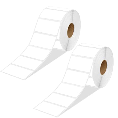 Image of NefLaca Self Adhesive Address Labels 2 Roll 500 Labels 89mm x 36mm Thermal Mailing Multipurpose for Labelling Envelopes, Packages, Parcels, Filing and More