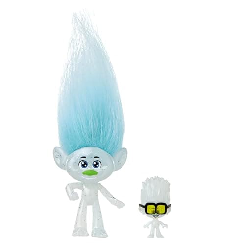 Image of Mattel Trolls Band Together Guy Diamond Small Doll with Removable Outfit, Plush Hair & Tiny Diamond Figure, HNF09