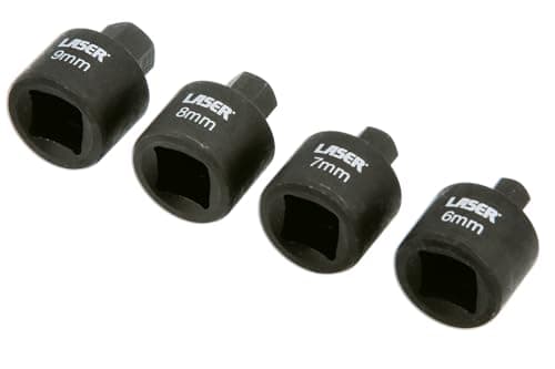 Image of Laser 9153 Stubby Hex Bit Set 3/8" D 4pc - for German Vehicles