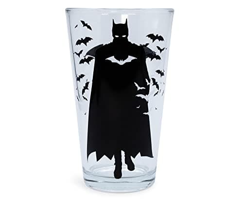 Image of DC Comics The Batman Movie Logo Pint Glass | Holds 16 Ounces