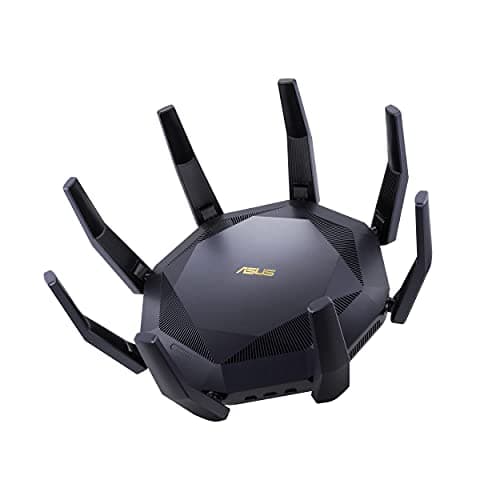 Image of ASUS RT-AX89X 12-Stream AX6000 Dual Band Wi-Fi 6 802.11ax Router supporting MU-MIMO and OFDMA Technology, with AiProtection Pro Network Security Powered by Trend Micro and Adaptive QoS, Dual 10G Ports