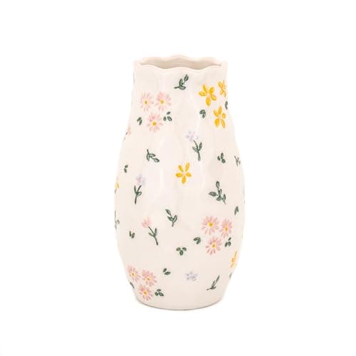 Image of Sass & Belle Ditsy Floral Vase - Ceramic Decorative Bud Vase for Flowers Vintage Style for Home Decor Table Decor Small Vases for Table Decoration House Gifts