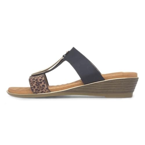 Image of Ladies Paradise Black Sandal 6 Black