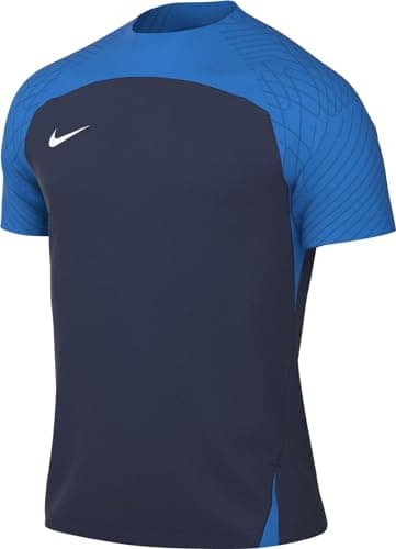 Image of NIKE DR0889-411 M NK DF STRKE III JSY SS T-shirt Men's MIDNIGHT NAVY/PHOTO BLUE/WHITE Size S