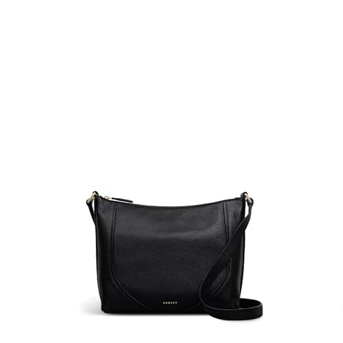 Image of RADLEY London Wood Park Women's Leather Medium Ziptop Cross Body, Black