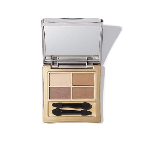 Image of Elizabeth Arden Eyeshadow Quad in Oh So Neutral, 3g, Mineral-based, Talc-free Formula, Vegan Eyeshadow for a Long-Wear, Smudge-free, Velvet Finish