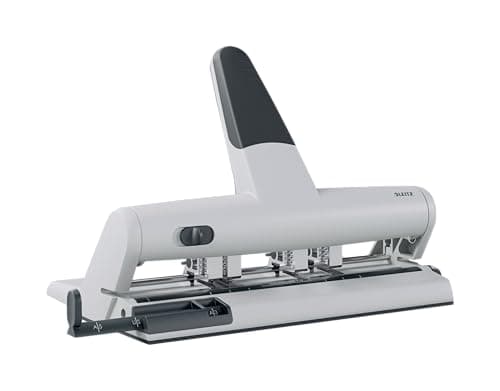 Image of Leitz 51140184 Adjustable Hole Punch, up to 6 Hole punching, 30 Sheets, Metal, AKTO, 51140084 - Silver