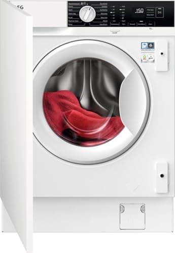 Image of AEG 6000 Series Integrated Washing Machine 8 kg, 1400 rpm Spin, LFX6G8434BI, AutoSense Load Adjustment, EasyIron Programme, 20min 3Kg Quick Wash, Inverter Motor+, 819x596x540 mm, Energy Class B
