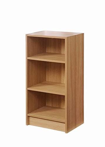 Image of Timber Art Design Bookcase Storage Modern Small Narrow Display Storage Organiser Adjustable Shelving Unit for Living Room Home Office Study Room (40 x 80 x 30 cm, Brown)