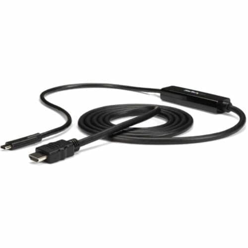 Image of StarTech.com 6ft USB-C to HDMI Cable - USB Type-C to HDMI Adapter Cable - 4K 30Hz - Black (CDP2HDMM2MB) - Limited Stock, See Similar Item CDP2HD2MBNL