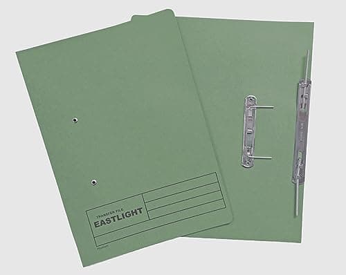 Image of Eastlight Transfer Spring File, 38mm Foolscap, Colour Green, Box 25