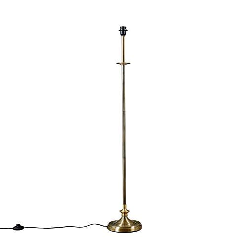 Image of MiniSun | Traditional Style Sconce Floor Lamp Base in an Antique Brass Metal Finish | Floor Lamps & Torchieres, Home Décor & Improvement Essential