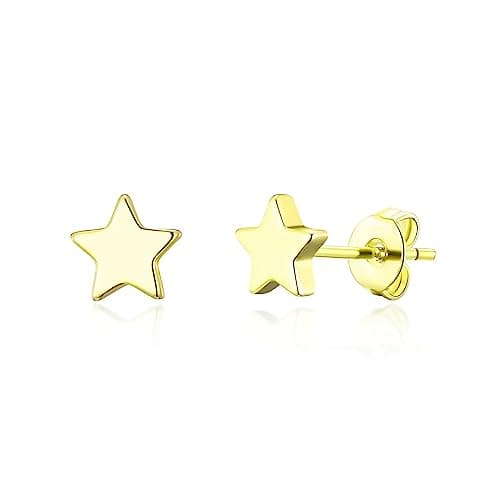 Image of Philip Jones 18k Gold Plated Star Stud Earrings