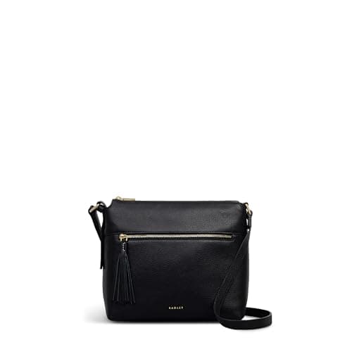 Image of RADLEY London Fountain Mews Women's Leather Small Ziptop Crossbody, Black
