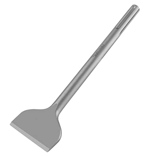 Image of Firecore Tile Chisel SDS Max 300×80mm Angled & Wide Flat Chisel, Compatible with SDS Max Hammers - FS18313
